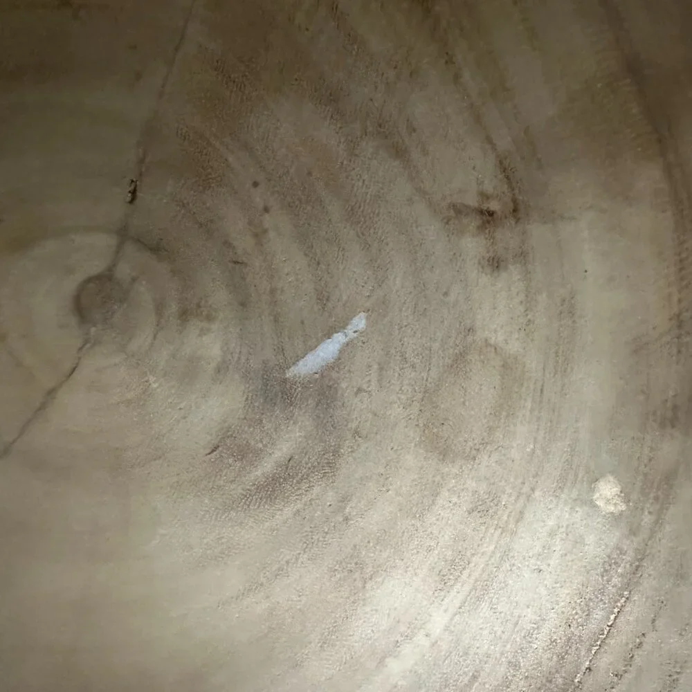 Large irregular Crate and Barrel wood bowl